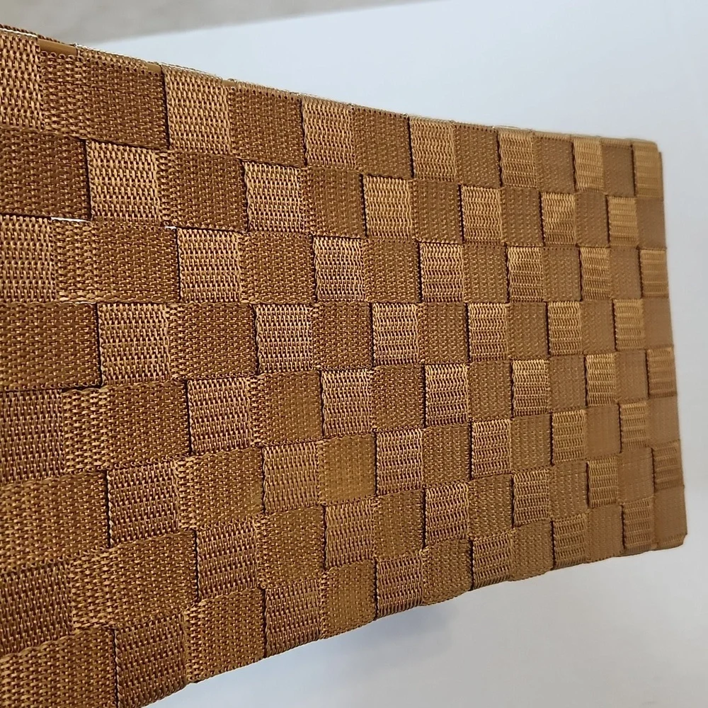 Woven Tan Storage Basket